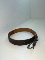 New Brown Genuine Leather Tooled 24” Belt #6400B JJ-100