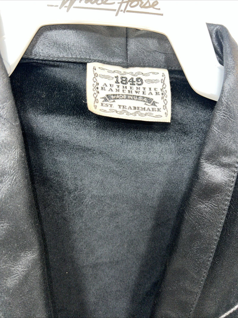 New Women’s Black 1849 Authentic Ranchwear Flame Western Show Jacket XL UU-61