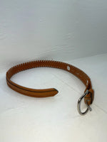 New Brown Genuine Leather Circle Y Weaved 28” Belt #8398 JJ-124