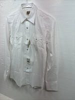 New Boys ELY Cattleman White Long Sleeve Pearl Snap size 16 CC-76