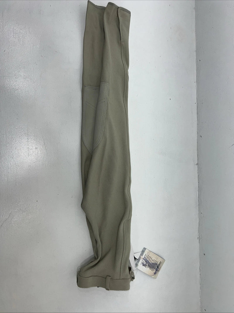 New Women’s Sport Riders Tan Knee Patch English Breeches. 041565 24 L C-34