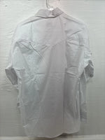 New Men’s Circle S White Simple Long Sleeve Pearl Snap 17 Large M-65