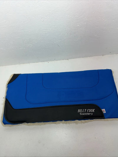 New Billy Cook Blue Nylon Wool Saddle Pad 31x31 #12268 Pad-24
