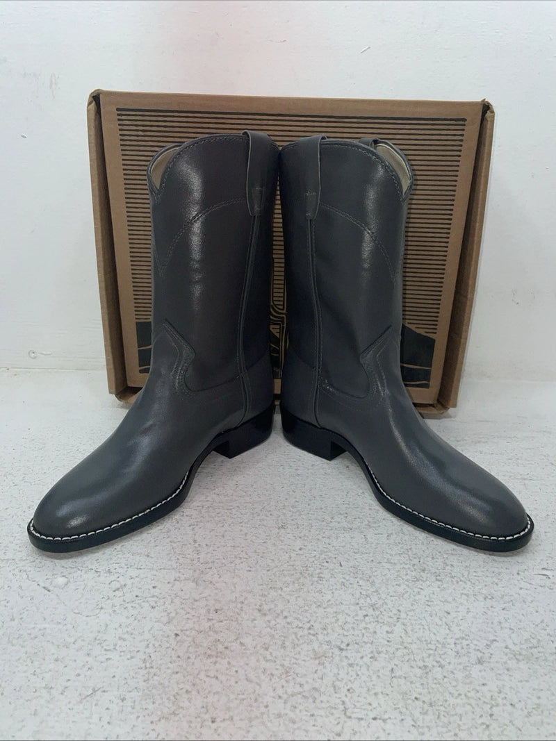 New Youth Grey Laredo Cowboy Boots. 23036 3.5 3 1/2 M. 22-47