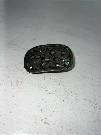 New Girls Copper Turquoise Flower Belt Buckle. F-4