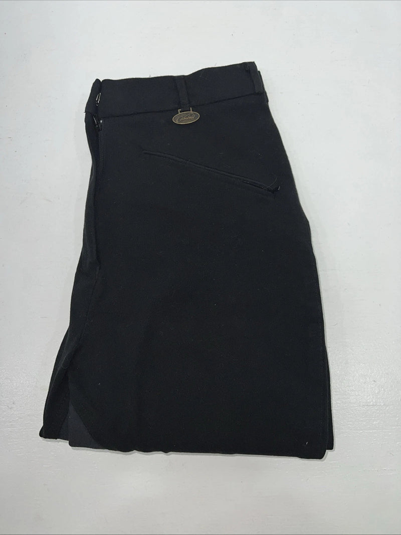 New Women’s Black Cambrai English Riding Breeches. 32 D-66