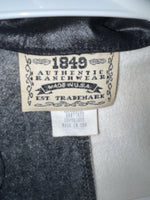 New Women’s Black White 1849 Authentic Ranchwear Western Show Jacket L 3B-102