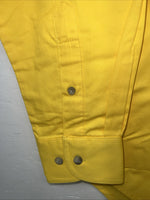 New Men’s Wrangler Yellow PBR Long Sleeve Button Up Small A-199