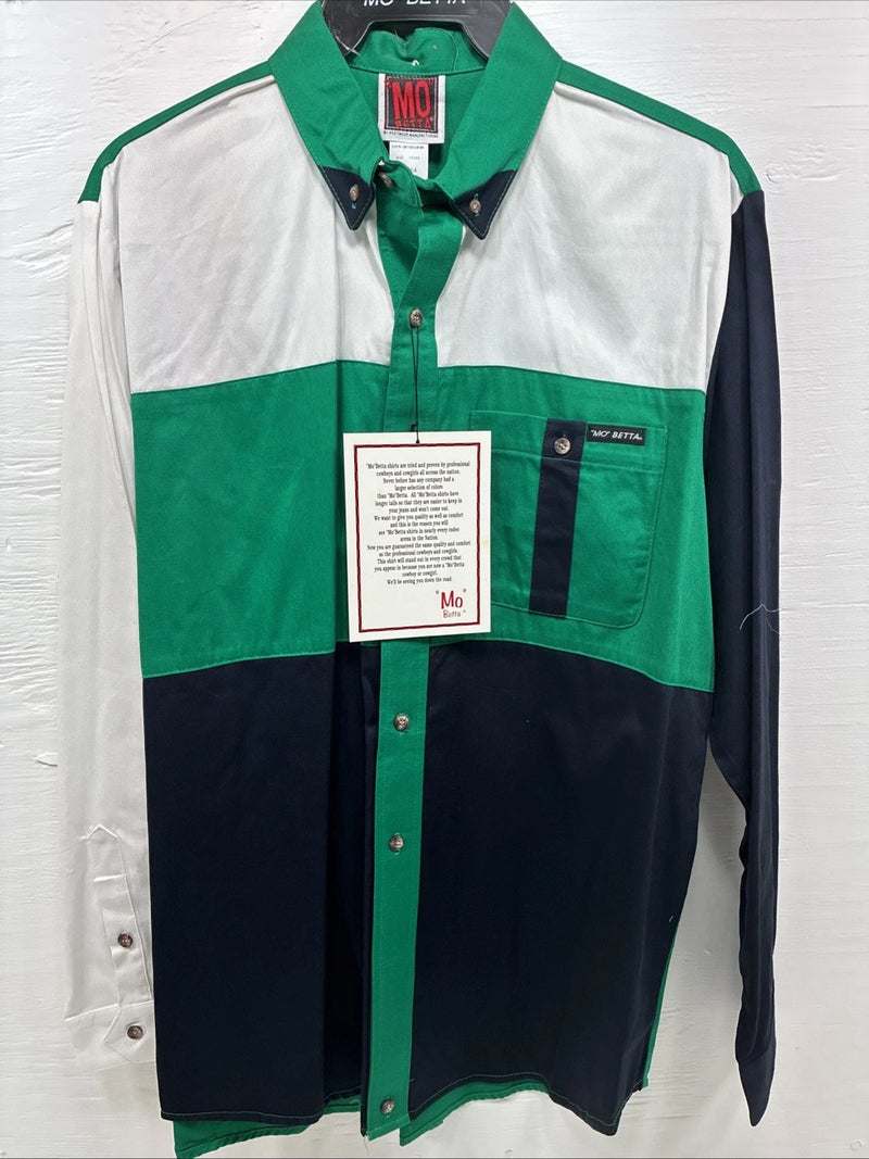 New Men’s “MO” Beta Shirts Multiple Color Long Sleeve Button Up XL F-108