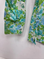 New Kids Rockmount Green Floral Long Sleeve Pearl Snap 8/30 LL-74