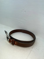 New Brown Genuine Leather Nocona Tooled And Pendent 44” Belt #N2411608 NN-129