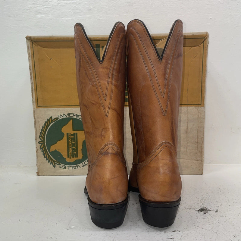 New Women’s Brown Texas Brand Cowboy Boots. 4844 9.5 9 1/2 M. 15-150