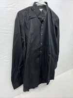New Men’s Classix Black Long Sleeve Button Up Medium 32/33 E-79