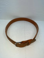New Brown Genuine Leather Longhorn Weaved 32” Belt #82807 JJ-55