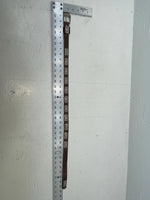 New Brown Genuine Leather Silver Pendent 28” Belt JJ-134