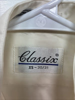 New Classix Yellow Long Sleeve Button Up English Short 30/31 XS X-87