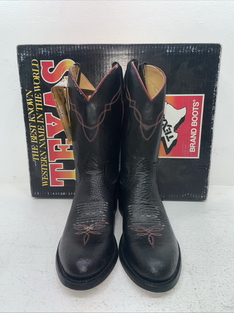 New Men’s Black Texas Brand Cowboy Boots. 5300 9 D. 5-51