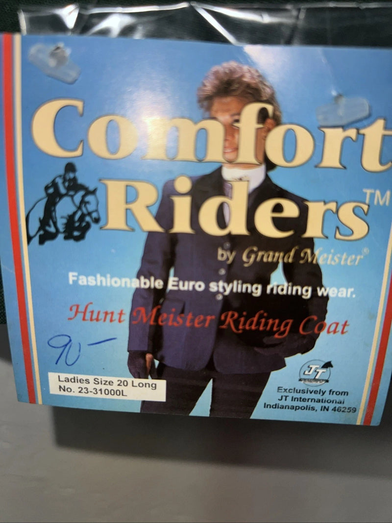 New Women’s Green Comfort Riders Hunt Meister Riding Coat 20 Long II-608