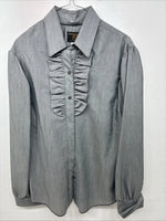 New Women’s Dickson Jenkins Gray Long Sleeve Button Up Size 16 XL II-53