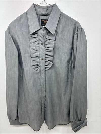 New Women’s Dickson Jenkins Gray Long Sleeve Button Up Size 16 XL II-53