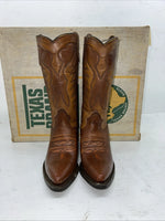 New Women’s Brown Texas Brand Cowboy Boots. L 4422 6.5 6 1/2 M. 18-4