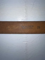 New Blue Genuine Leather 28” Belt JJ-12