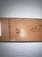New Tan Genuine Leather Nocona Stitched 42” Belt #16108130 JJ-92