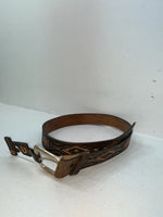 New Brown Genuine Leather Chambers Tooled 30” Belt #6071/13 Z-91