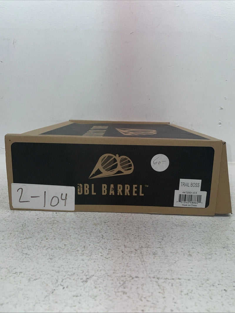 New Youth Black DBL Barrel Cowboy Boots. 4472001 5.5 5 1/2. 2-104