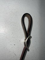 New Dark Oil Brown Genuine Leather Breatcollar With Metal Chest Piece Y-27