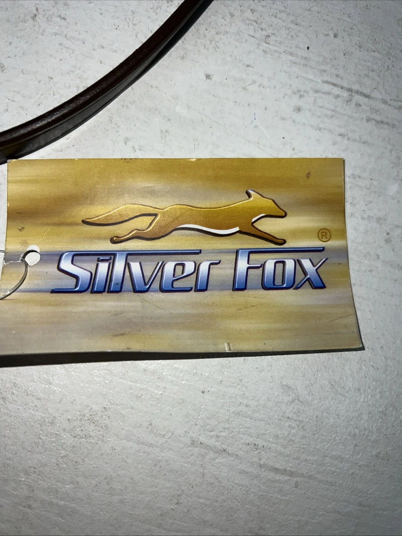 New Silver Fox Brown Leather Run Flat Standing Martingale #20-1516-0-0 BB-42