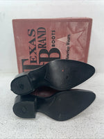 New Children’s Cherry Black Texas Brand Cowboy Boots. C 202 2.5 2 1/2 D. 23-158