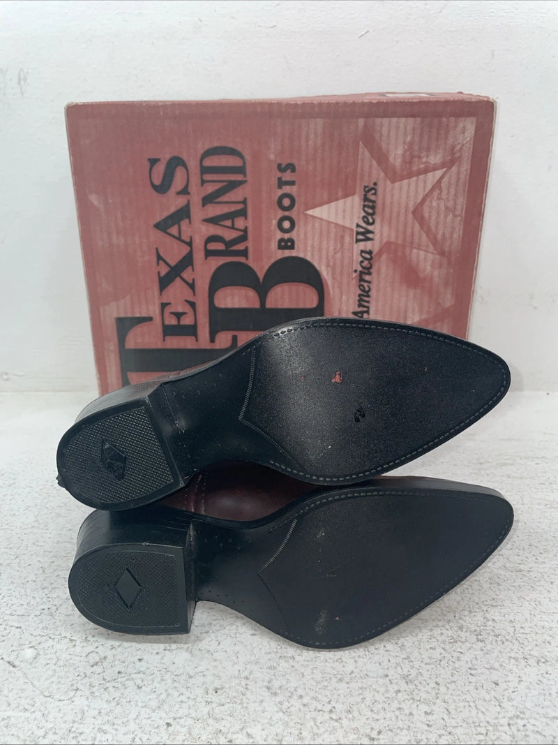 New Children’s Cherry Black Texas Brand Cowboy Boots. C 202 2.5 2 1/2 D. 23-158