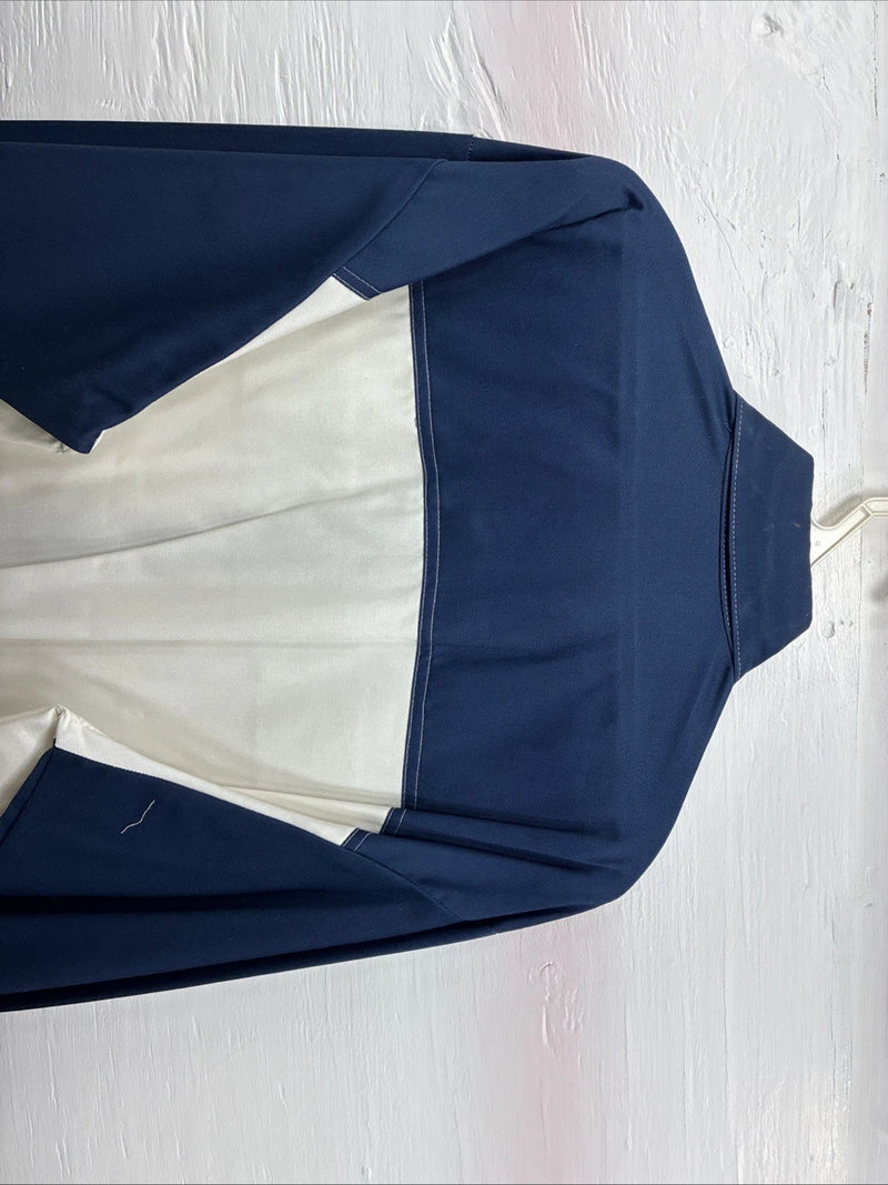 New Men’s Cowboy Threads Blue White Long Sleeve Button Up XL O-38