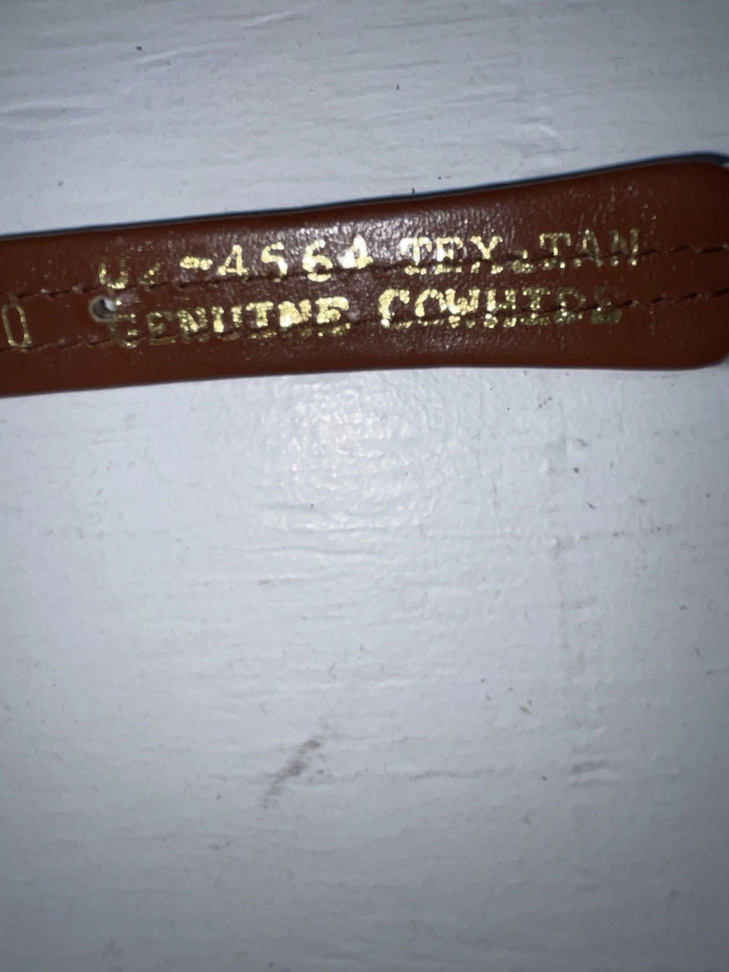 New Brown Genuine Leather Tex Tan Weaved 30” Belt #02/4564 JJ-121