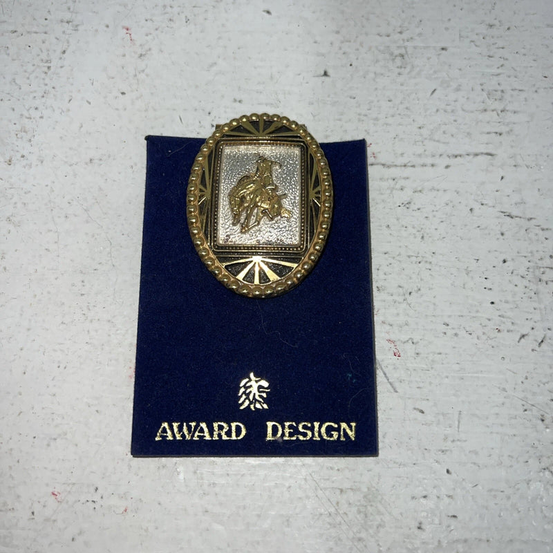 New Women’s Gold Award Design Money Clip With Bronc Rider. 9177 A-132