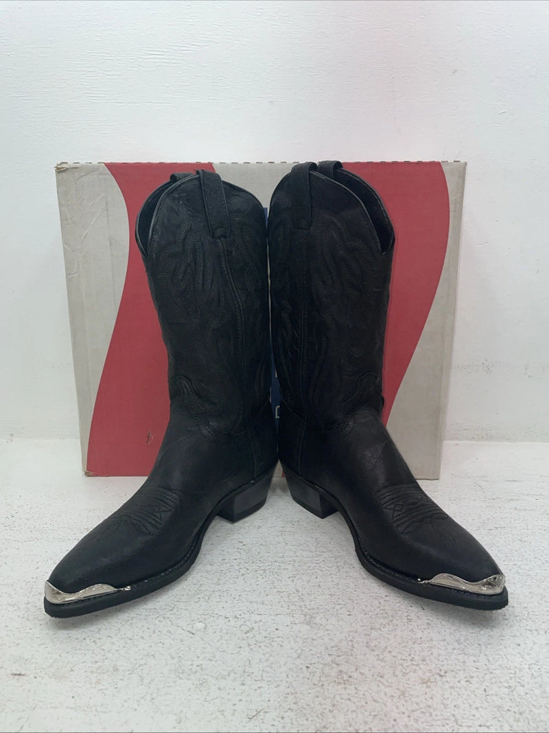 New Men’s Black Texas Brand Cowboy Boots. 7640 8.5 8 1/2 D. 1-106