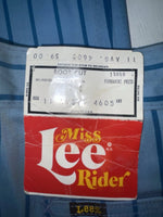 New Vintage Blue Striped Lee Polyester Pants #4605 VV-18