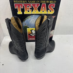 New Men's Black Texas Brand Cowboy Boots. M 610 8.5 8 1/2 D. 3-10