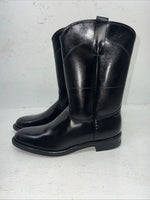 New Women’s Black Vamp And Foxing Cowboy Boots. S416 6.5  6 1/2 M. 19-69
