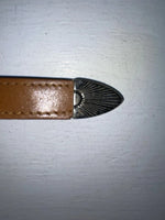 New Brown Genuine Leather Wrangler Animal Pendent 38” Belt #570111 NN-21