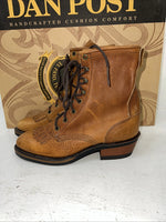 New Women’s Brown Dan Post Lace Up Cowboy Boots. DP59003 6 M. 20-141