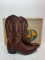 New Men’s Brown Texas Brand Cowboy Boots. 7953 10 D. 7-41