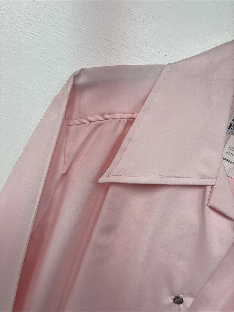 New Women’s Dickson Jenkins Pink Long Sleeve Pearl Snap Size 36 II-61