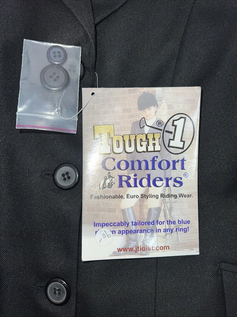 New Women’s Black Comfort Riders Riding Coat 14 II-609