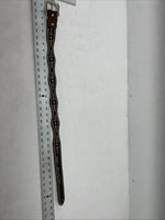 New Nocona Brown Fur Genuine Leather Belt Small #N3441002 W-18