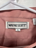 New Wayne Scott Red Long Sleeve Button Up English Shirt XL X-79