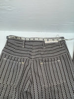 New Vintage Black And White Checkered Panhandle Slim Polyester Pants #8042 SS-71