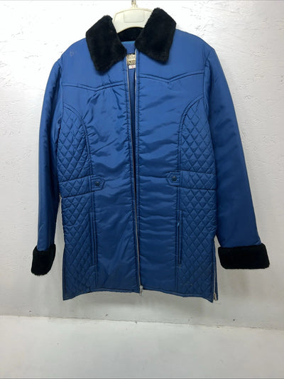 New Women’s Navy Bailey Long Puffer Jacket Medium QQ-20