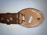 New Brown Genuine Leather Weaved 48” Belt NN-145